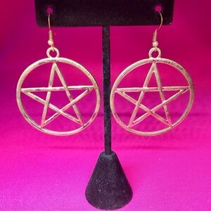 Pentacle Dangle Earrings